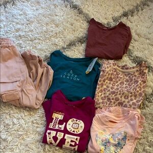 Cat & Jack Long Sleeve Tees - Blue, Pink, Purple